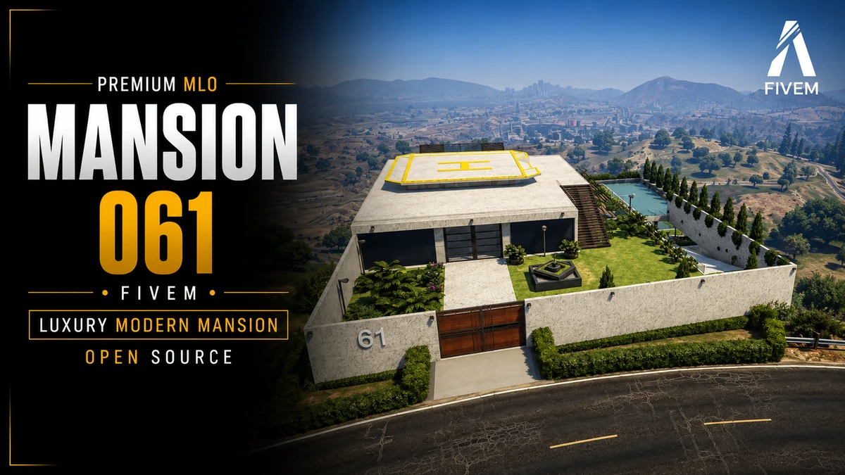 Mansion 061 MLO FiveM | Luxury Modern Mansion | Open Source